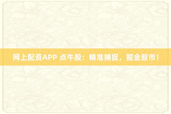 网上配资APP 点牛股：精准捕捉，掘金股市！