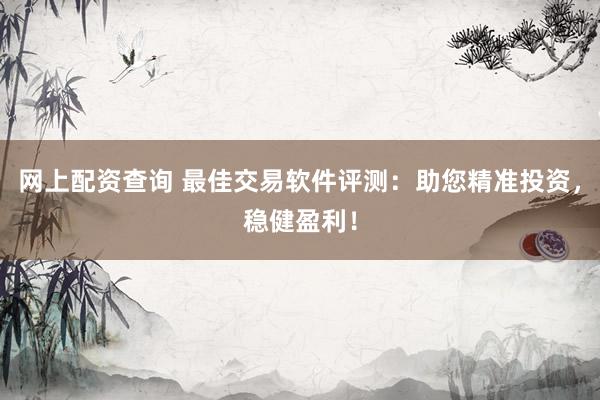 网上配资查询 最佳交易软件评测：助您精准投资，稳健盈利！