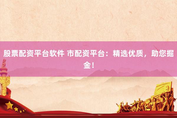 股票配资平台软件 市配资平台：精选优质，助您掘金！